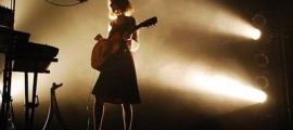 juana molina on stage backlit