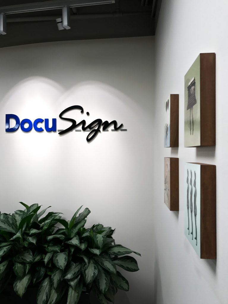 ipaintmymind art rentals at docusign offices in chicago suburbs