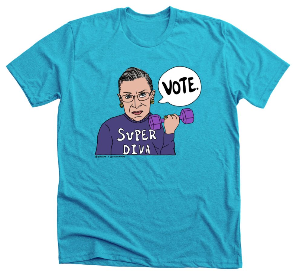 IPaintMyMind Fall 2020 T-Shirt Releases: RBG Says ‘VOTE’ & Equal Rights