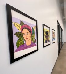 frida kahlo framed print, copyright by evan la ruffa