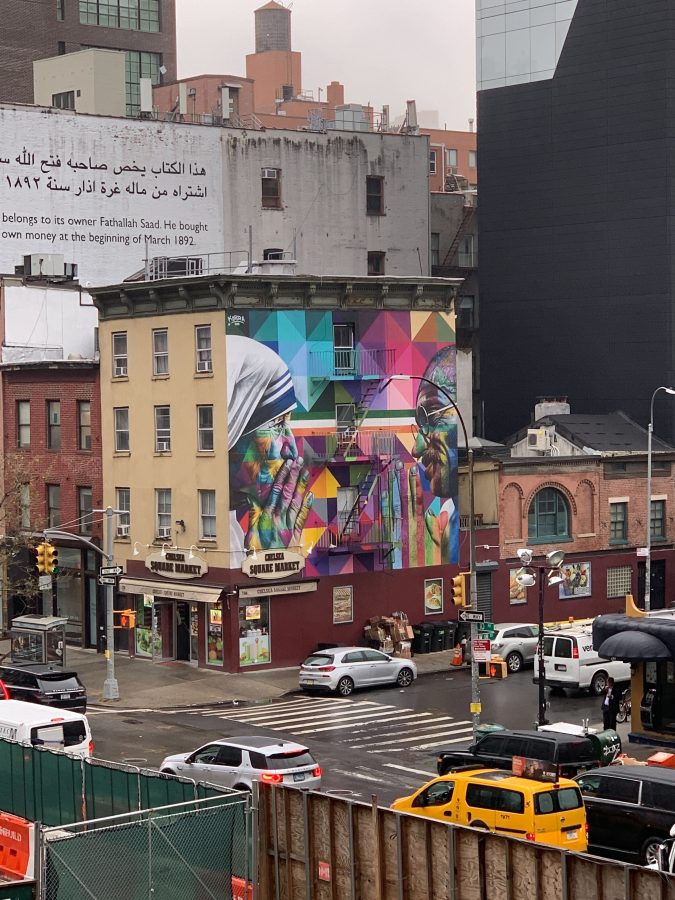 High Line of a mural on a building - Art and Real Estate