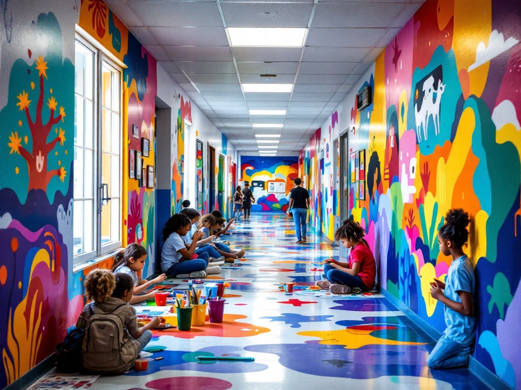 Custom Mural Services for Schools: Transforming Spaces & Inspiring Students